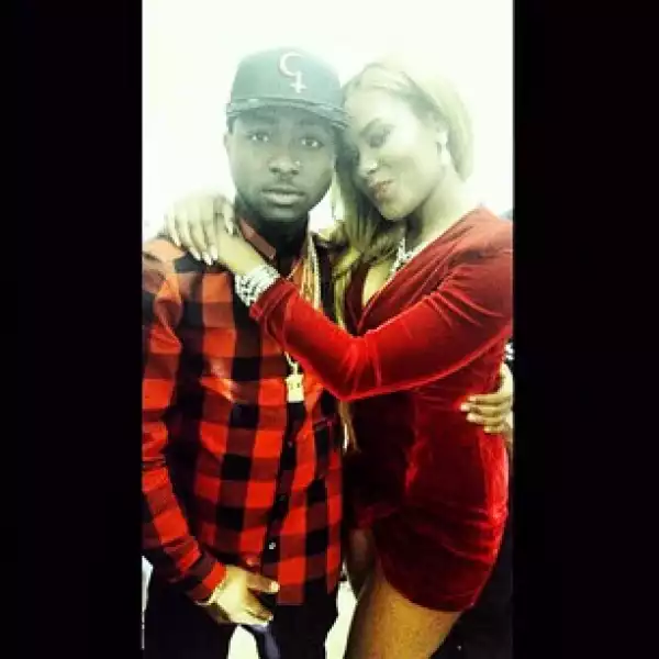 [PIC] TOO COZY??? Davido shares pic of himself with Emma Nyra; their hands are all over eachother